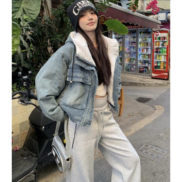 【真様】ロートレアモン☆ニットパーカー38＋23区デニムジャケット ロッキーモンロー Rocky Monroe パーカー デニムジャケット Gジャン
