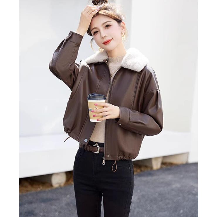 ファーカラーデザインレザージャケット | Bifrost | 詳細画像6 