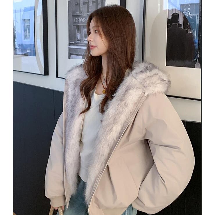 キャットイヤーフード付きファーライニングアウター | Bifrost | 詳細画像3 