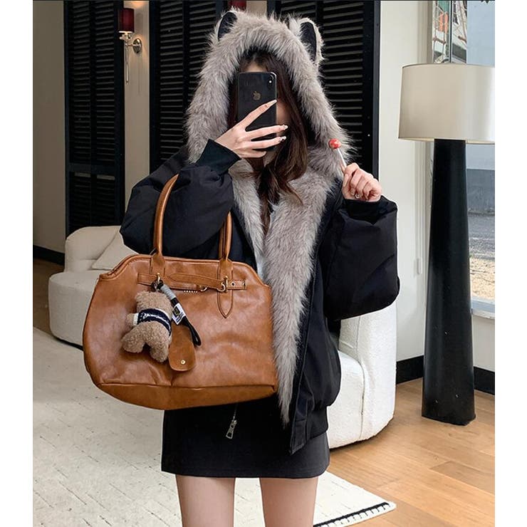 キャットイヤーフード付きファーライニングアウター | Bifrost | 詳細画像20 