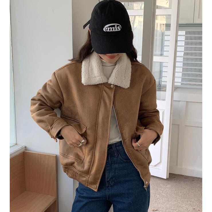 フリースカラーレザージャケット | Bifrost | 詳細画像2 