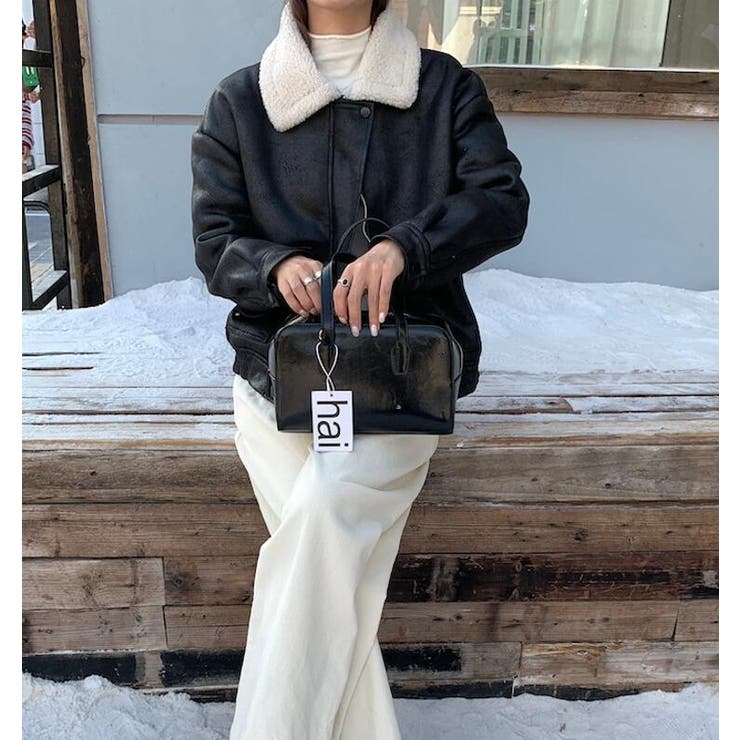 フリースカラーレザージャケット | Bifrost | 詳細画像7 