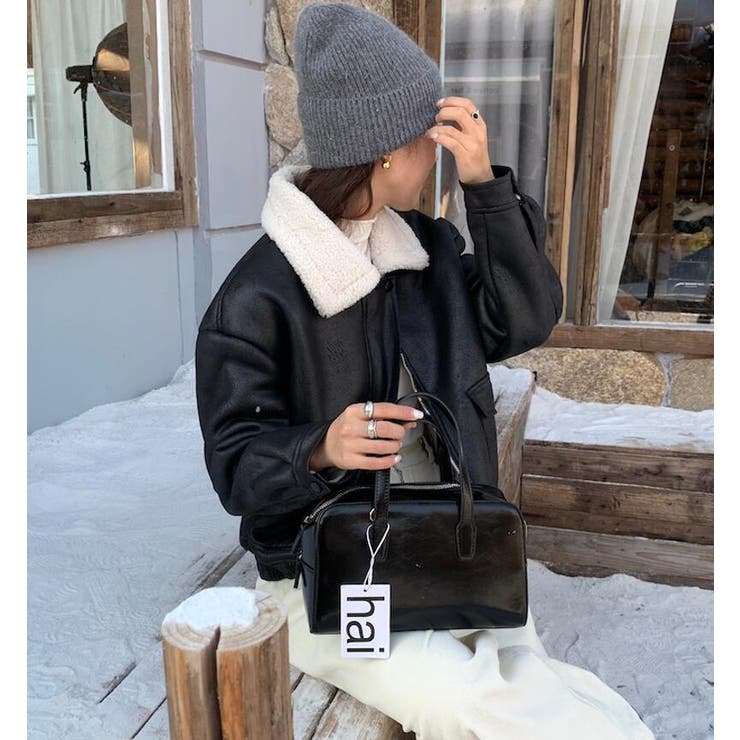 フリースカラーレザージャケット | Bifrost | 詳細画像8 