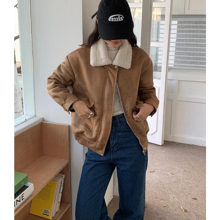 フリースカラーレザージャケット | Bifrost | 詳細画像15 