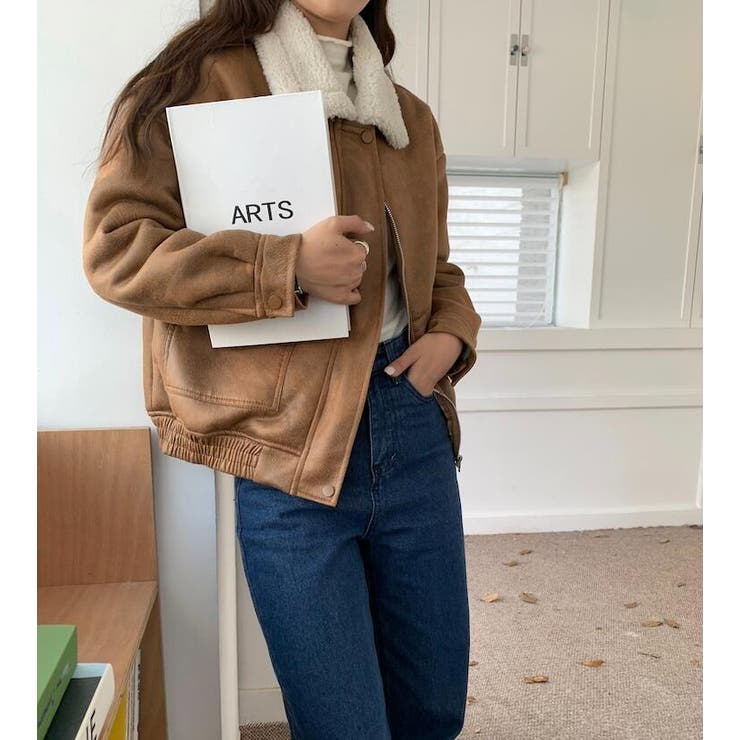 フリースカラーレザージャケット | Bifrost | 詳細画像16 