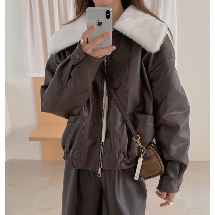 ファーカラーレザージャケット | Bifrost | 詳細画像1 