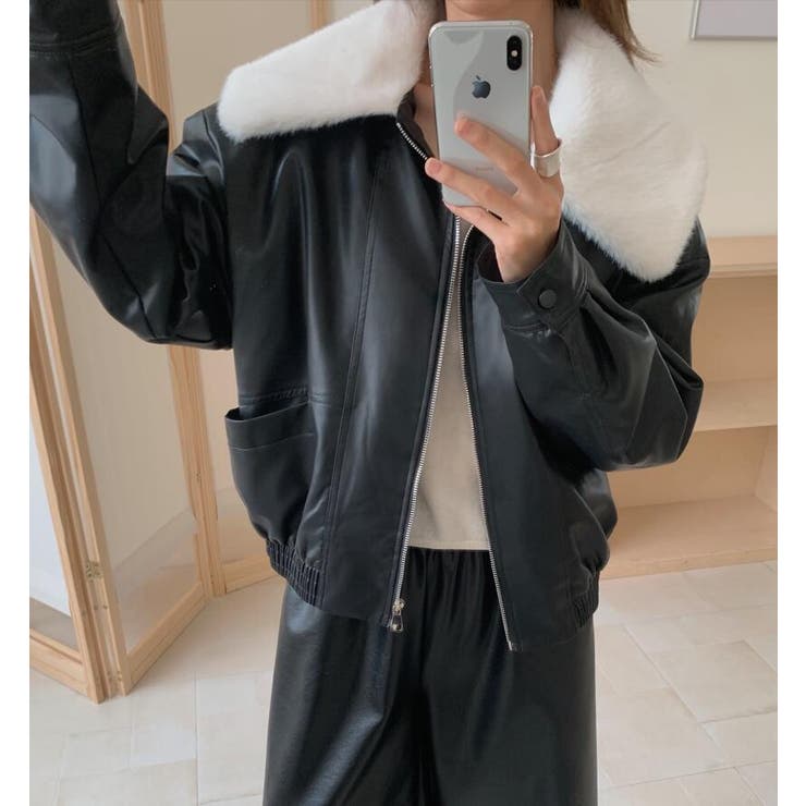 ファーカラーレザージャケット | Bifrost | 詳細画像2 