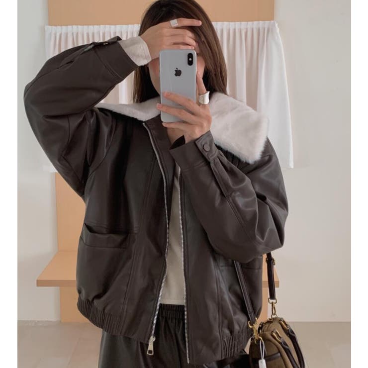 ファーカラーレザージャケット | Bifrost | 詳細画像3 