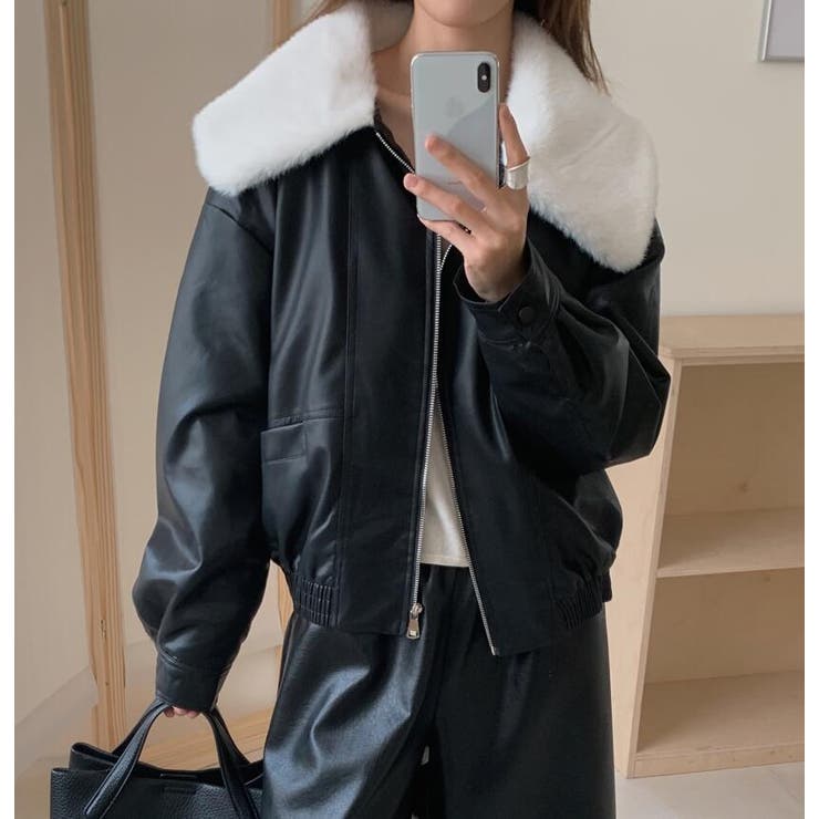 ファーカラーレザージャケット | Bifrost | 詳細画像4 