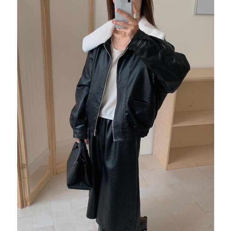 ファーカラーレザージャケット | Bifrost | 詳細画像13 