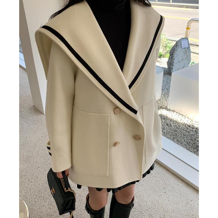 ブルマンスカラーダブルブレストコート | Bifrost | 詳細画像1 