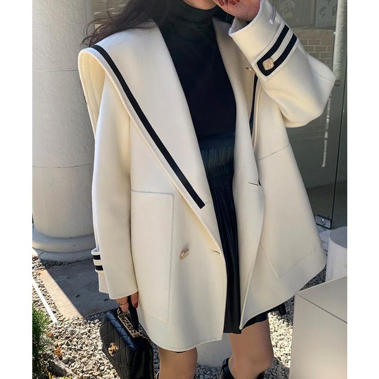 ブルマンスカラーダブルブレストコート | Bifrost | 詳細画像8 