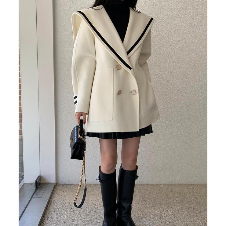 ブルマンスカラーダブルブレストコート | Bifrost | 詳細画像12 