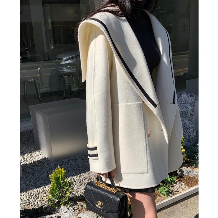 ブルマンスカラーダブルブレストコート | Bifrost | 詳細画像14 