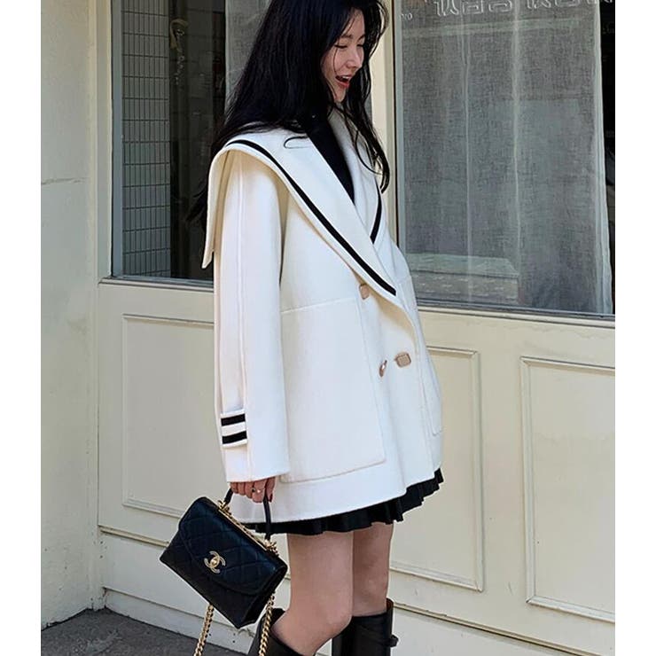 ブルマンスカラーダブルブレストコート | Bifrost | 詳細画像15 