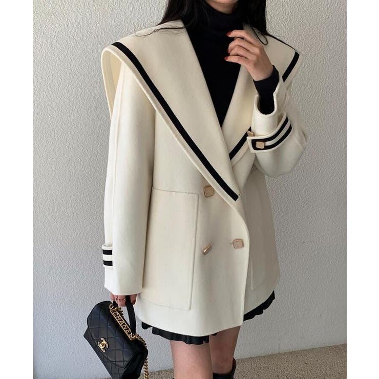 ブルマンスカラーダブルブレストコート | Bifrost | 詳細画像16 