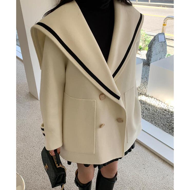 ブルマンスカラーダブルブレストコート | Bifrost | 詳細画像18 