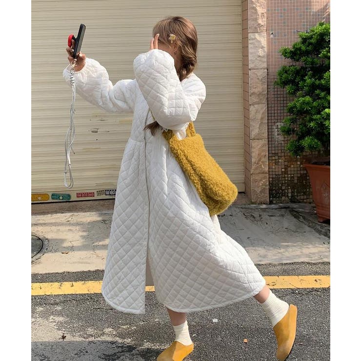 ダイヤ柄バルーンスリーブロングワンピース | Bifrost | 詳細画像16 