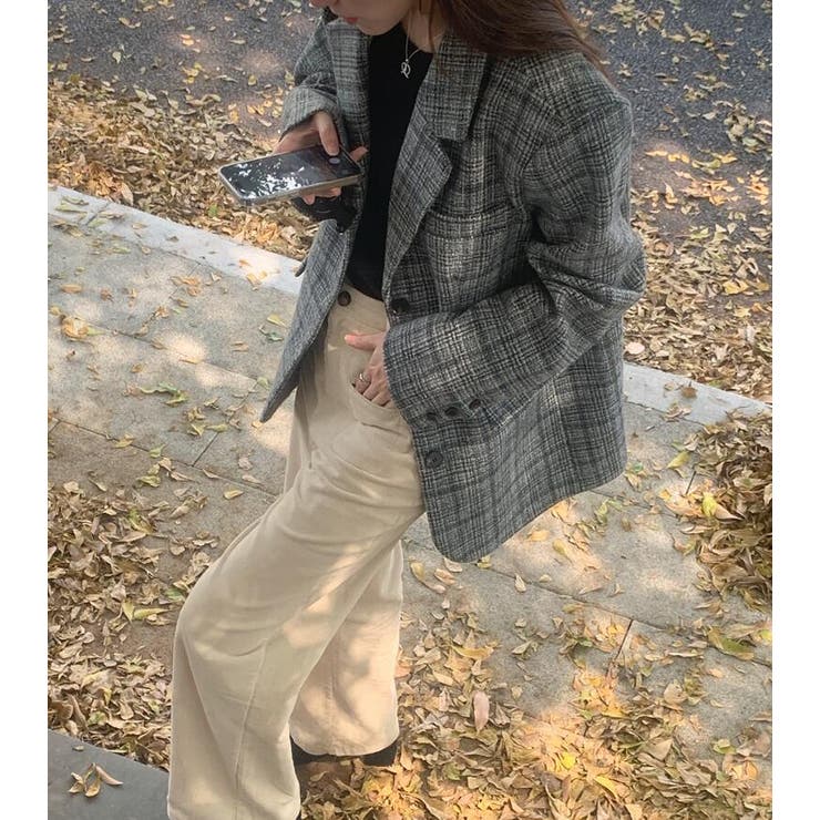 チェック柄オーバーサイズブレザー | Bifrost | 詳細画像12 