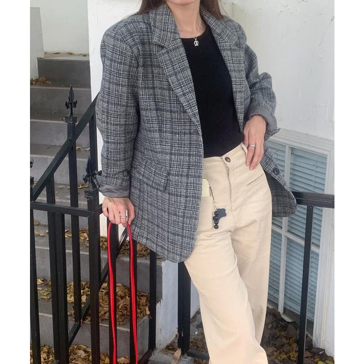 チェック柄オーバーサイズブレザー | Bifrost | 詳細画像14 