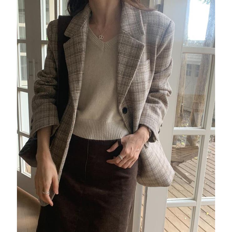 チェック柄オーバーサイズブレザー | Bifrost | 詳細画像18 