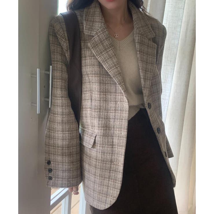 チェック柄オーバーサイズブレザー | Bifrost | 詳細画像20 