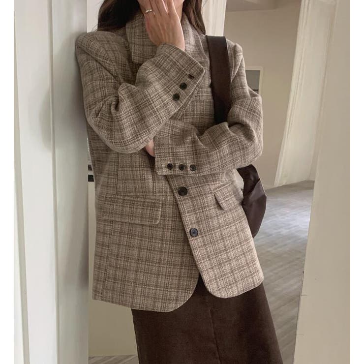 チェック柄オーバーサイズブレザー | Bifrost | 詳細画像21 