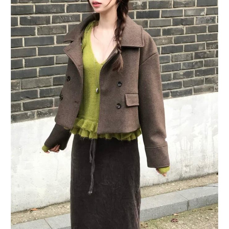 ダブルブレスクルーネックショートコート | Bifrost | 詳細画像6 