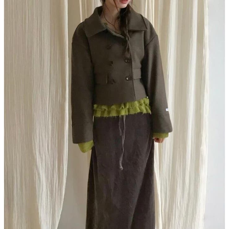 ダブルブレスクルーネックショートコート | Bifrost | 詳細画像8 