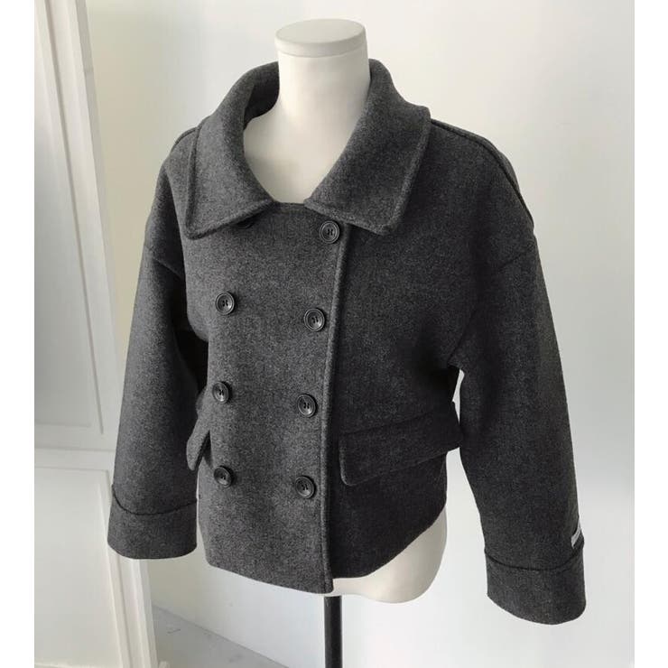 ダブルブレスクルーネックショートコート | Bifrost | 詳細画像11 