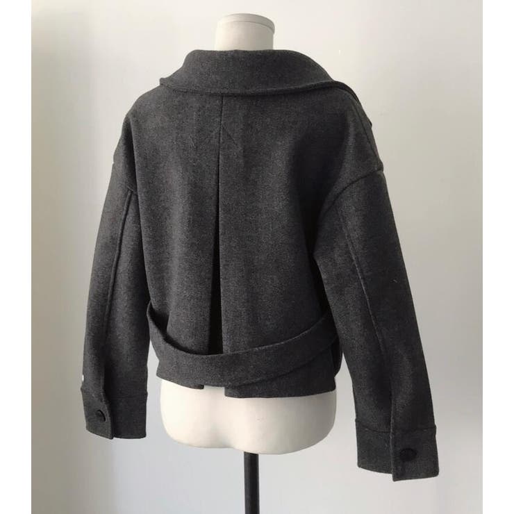 ダブルブレスクルーネックショートコート | Bifrost | 詳細画像12 