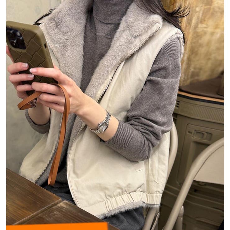 両面着用可能なベストコート | Bifrost | 詳細画像3 