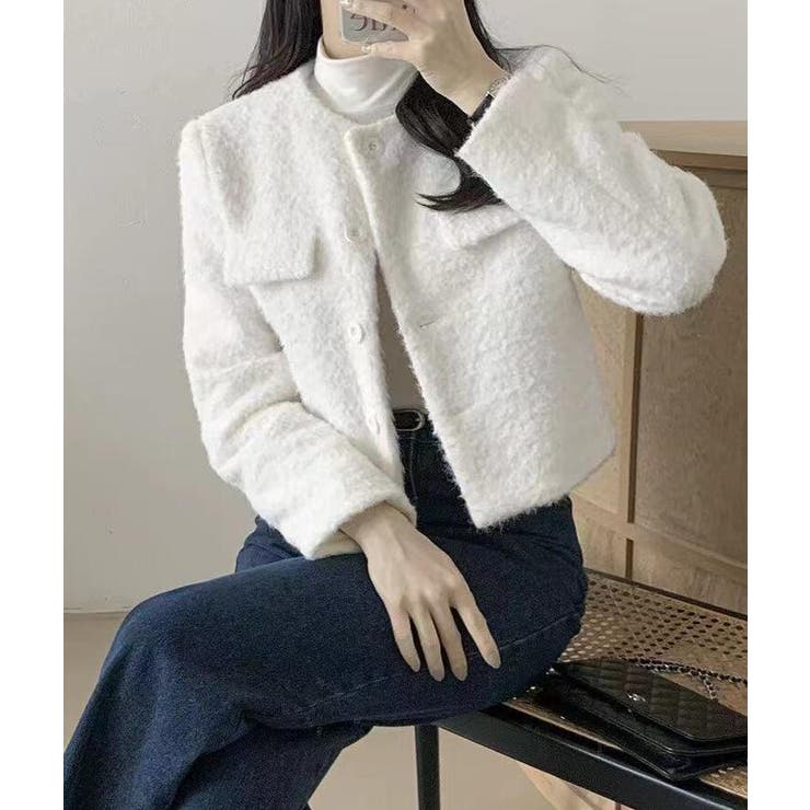 フリーステクスチャーのショートブルゾン | Bifrost | 詳細画像3 