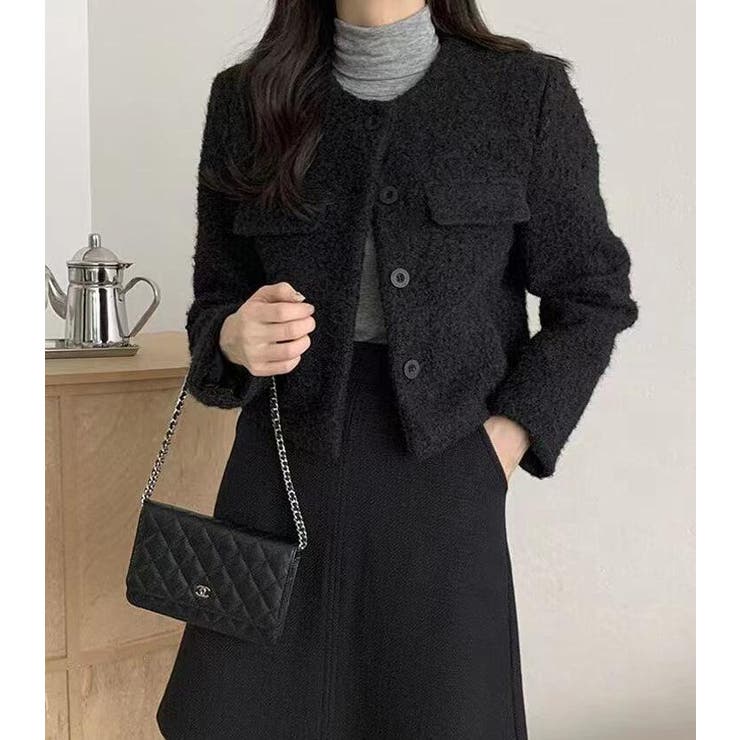 フリーステクスチャーのショートブルゾン | Bifrost | 詳細画像4 