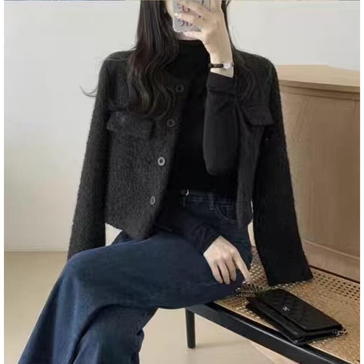 フリーステクスチャーのショートブルゾン | Bifrost | 詳細画像8 