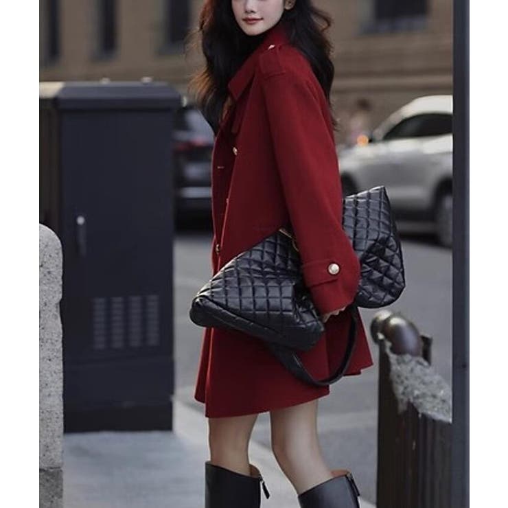 ダブルブレストベルト付きミドルレングスコート | Bifrost | 詳細画像15 