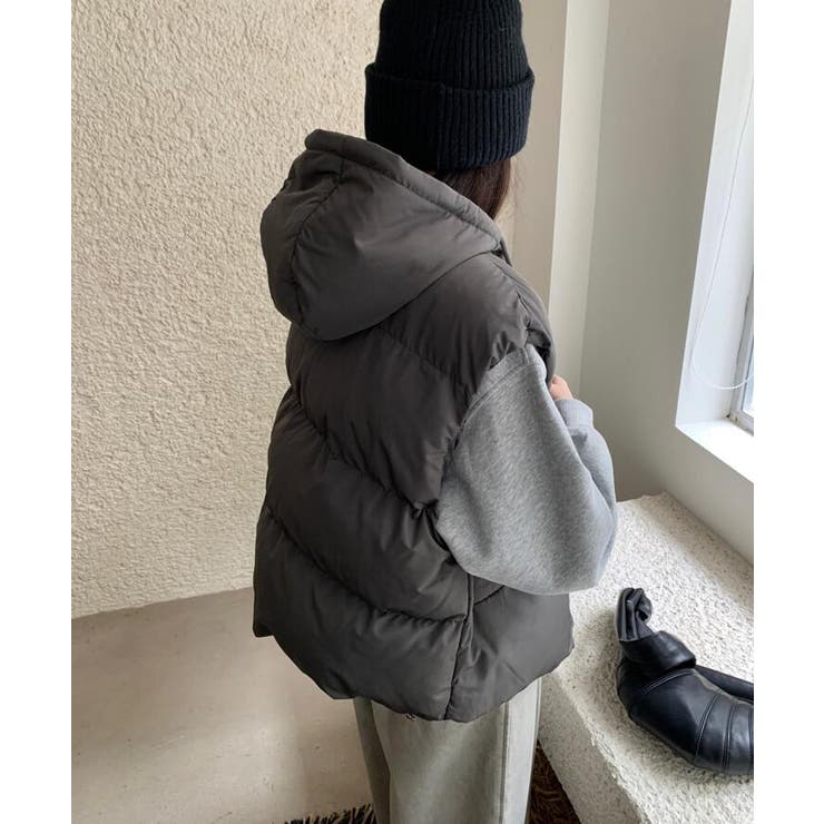 パーカーデザインダウンベスト | Bifrost | 詳細画像14 