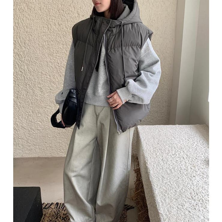 パーカーデザインダウンベスト | Bifrost | 詳細画像15 