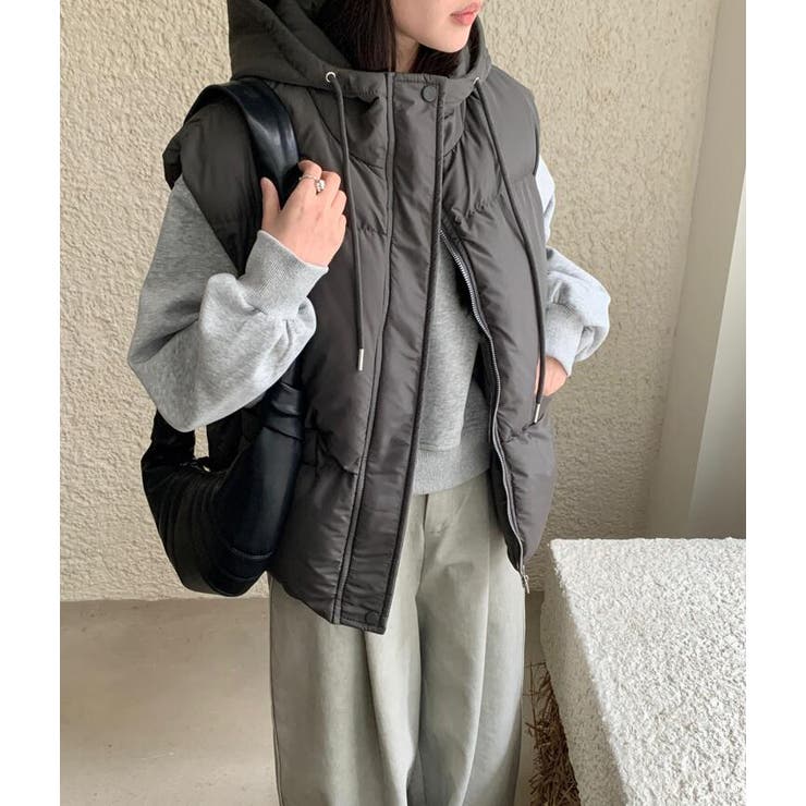 パーカーデザインダウンベスト | Bifrost | 詳細画像16 