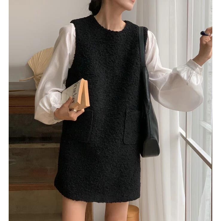 背面ボタンデザイン ベストワンピース | Bifrost | 詳細画像2 