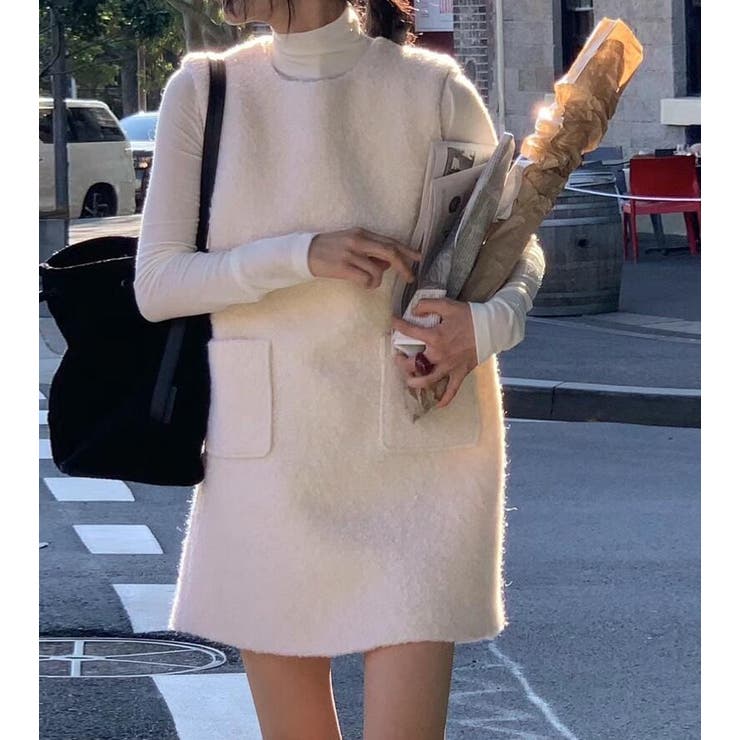 背面ボタンデザイン ベストワンピース | Bifrost | 詳細画像5 