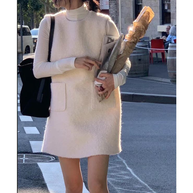 背面ボタンデザイン ベストワンピース | Bifrost | 詳細画像7 