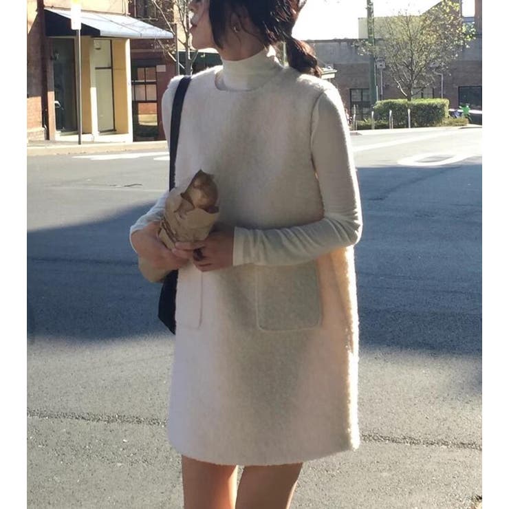 背面ボタンデザイン ベストワンピース | Bifrost | 詳細画像9 