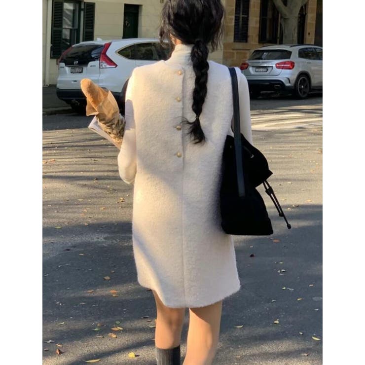 背面ボタンデザイン ベストワンピース | Bifrost | 詳細画像13 