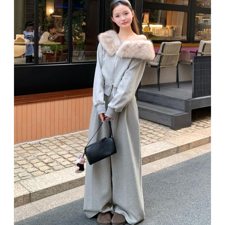 ファーカラー オフショルダー ジップアップ | Bifrost | 詳細画像3 