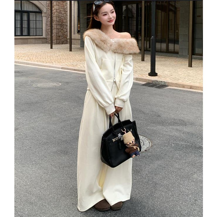 ファーカラー オフショルダー ジップアップ | Bifrost | 詳細画像4 