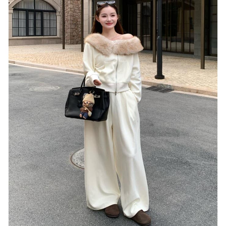 ファーカラー オフショルダー ジップアップ | Bifrost | 詳細画像9 