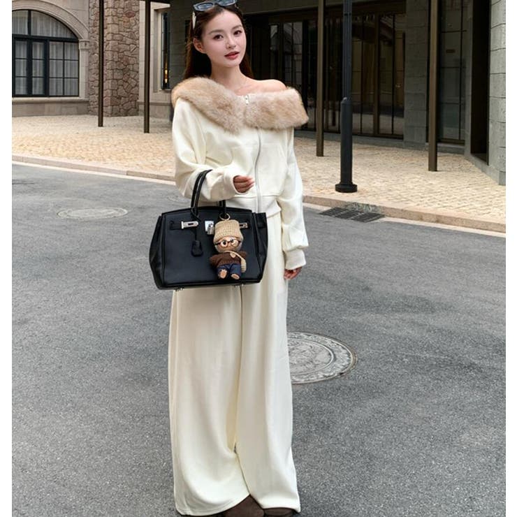 ファーカラー オフショルダー ジップアップ | Bifrost | 詳細画像10 