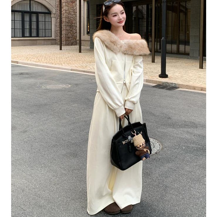 ファーカラー オフショルダー ジップアップ | Bifrost | 詳細画像11 