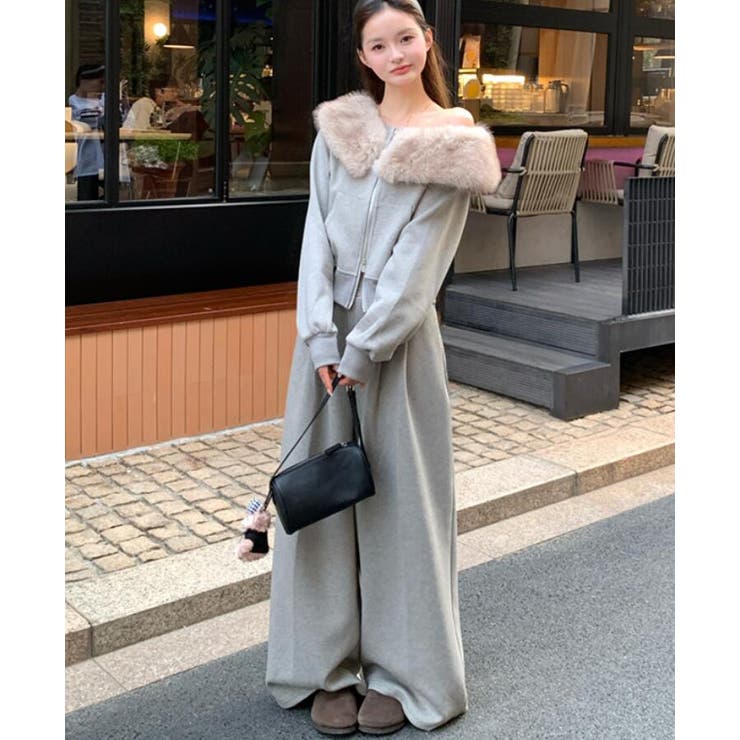 ファーカラー オフショルダー ジップアップ | Bifrost | 詳細画像17 